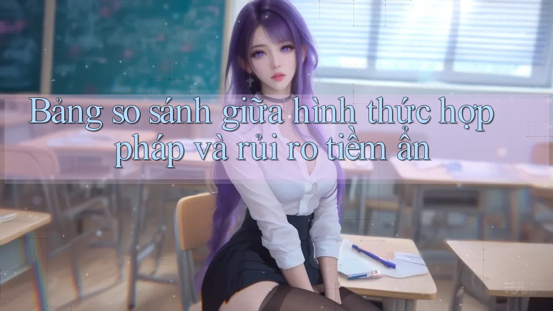Bảng so sánh giữa hình thức hợp pháp và rủi ro tiềm ẩn Bảng so sánh giữa hình thức hợp pháp và rủi ro tiềm ẩn
