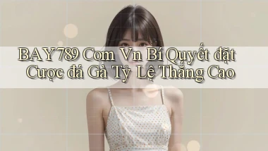 bay789 com vn bí quyết đặt cược đá gà tỷ lệ thắng cao
