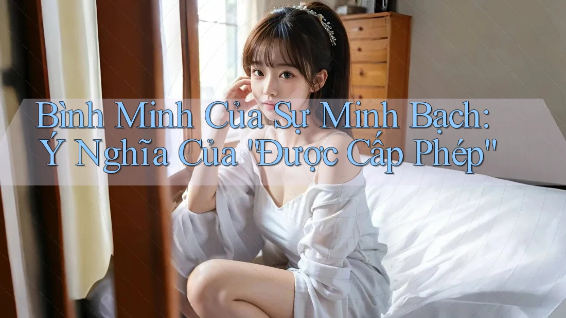 Bình Minh Của Sự Minh Bạch: Ý Nghĩa Của “Được Cấp Phép” Bình Minh Của Sự Minh Bạch: Ý Nghĩa Của “Được Cấp Phép”