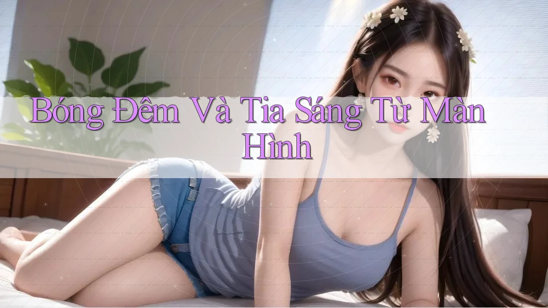 Bóng Đêm Và Tia Sáng Từ Màn Hình Bóng Đêm Và Tia Sáng Từ Màn Hình
