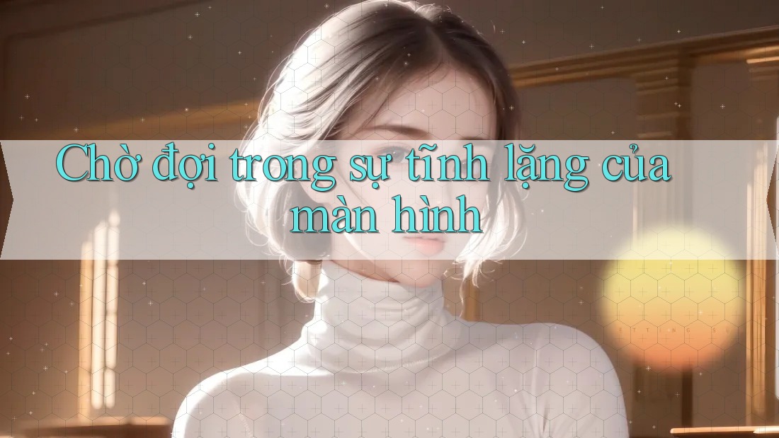 Chờ đợi trong sự tĩnh lặng của màn hình Chờ đợi trong sự tĩnh lặng của màn hình
