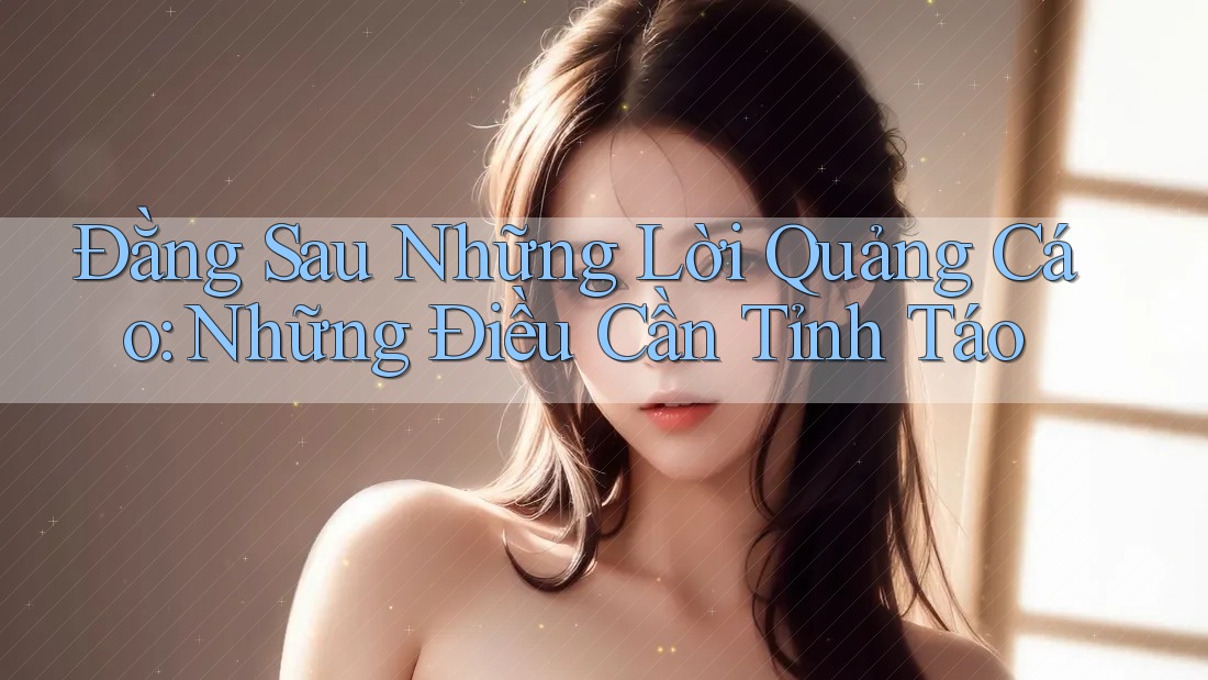Đằng Sau Những Lời Quảng Cáo: Những Điều Cần Tỉnh Táo
