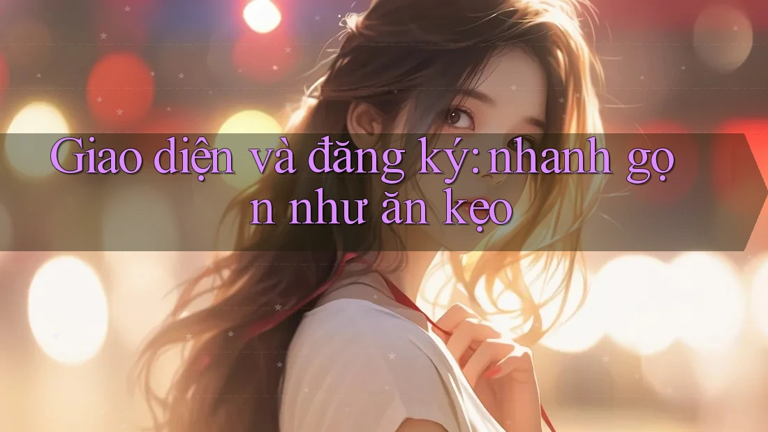 Giao diện và đăng ký: nhanh gọn như ăn kẹo