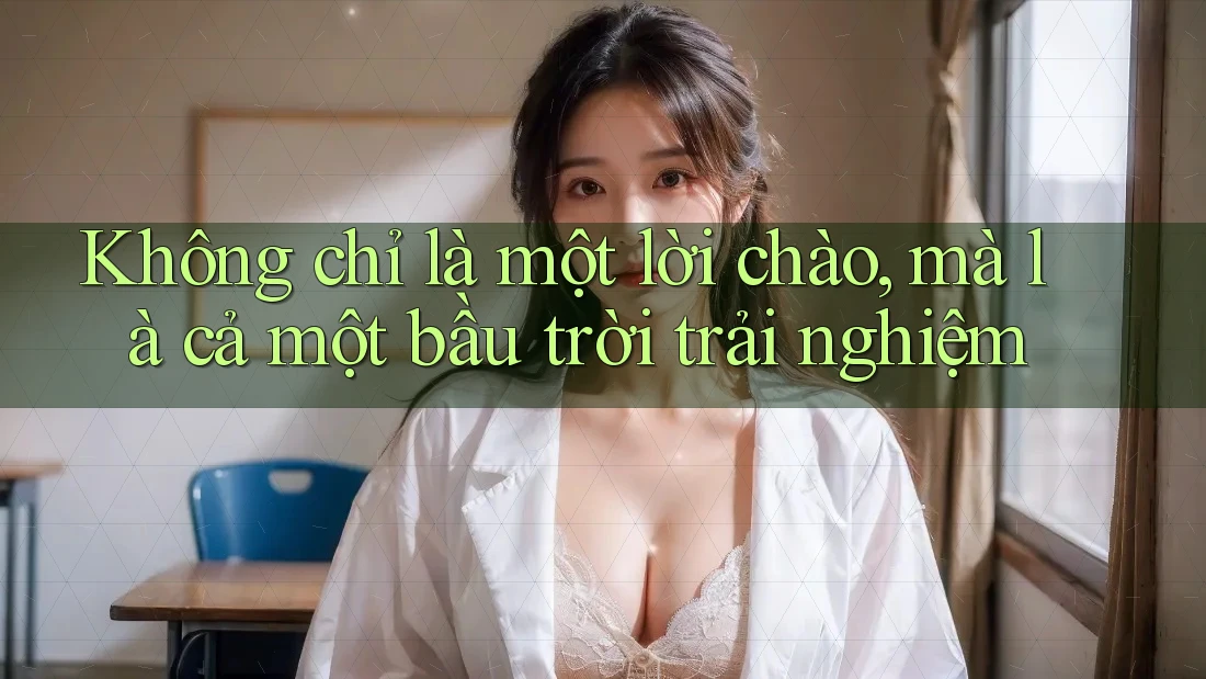 Không chỉ là một lời chào, mà là cả một bầu trời trải nghiệm Không chỉ là một lời chào, mà là cả một bầu trời trải nghiệm