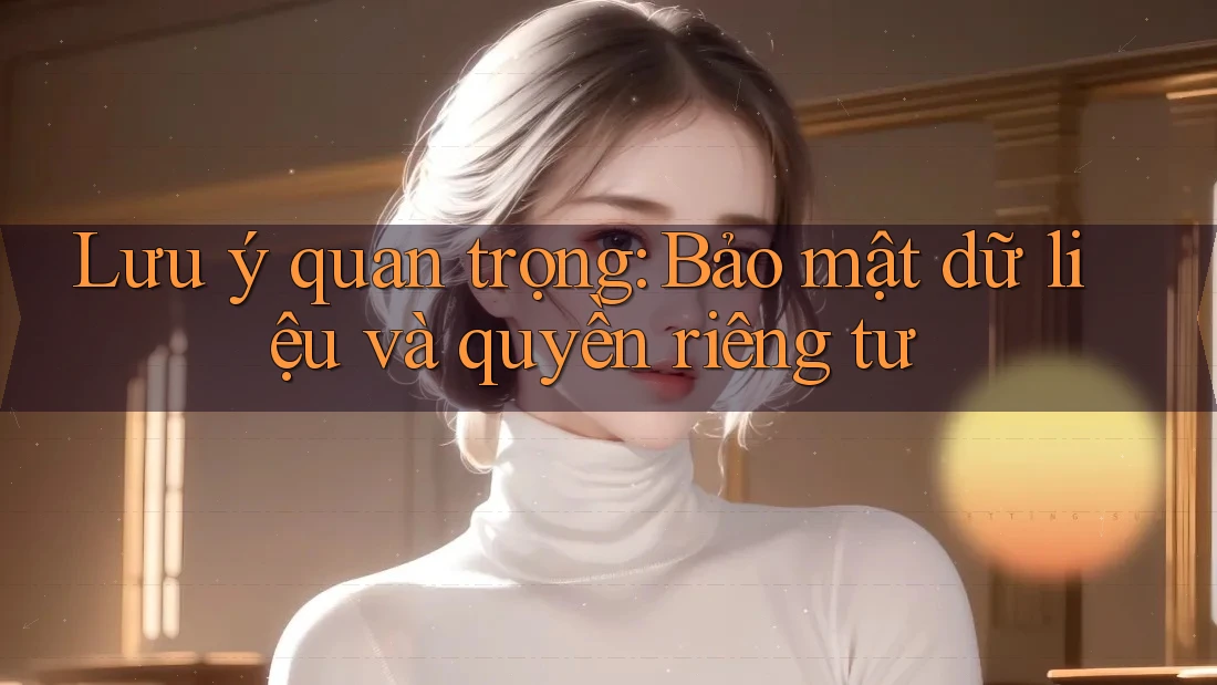Lưu ý quan trọng: Bảo mật dữ liệu và quyền riêng tư