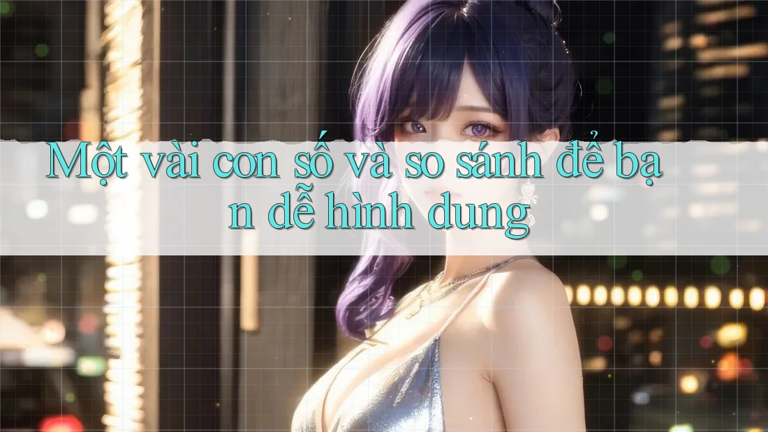 Một vài con số và so sánh để bạn dễ hình dung Một vài con số và so sánh để bạn dễ hình dung