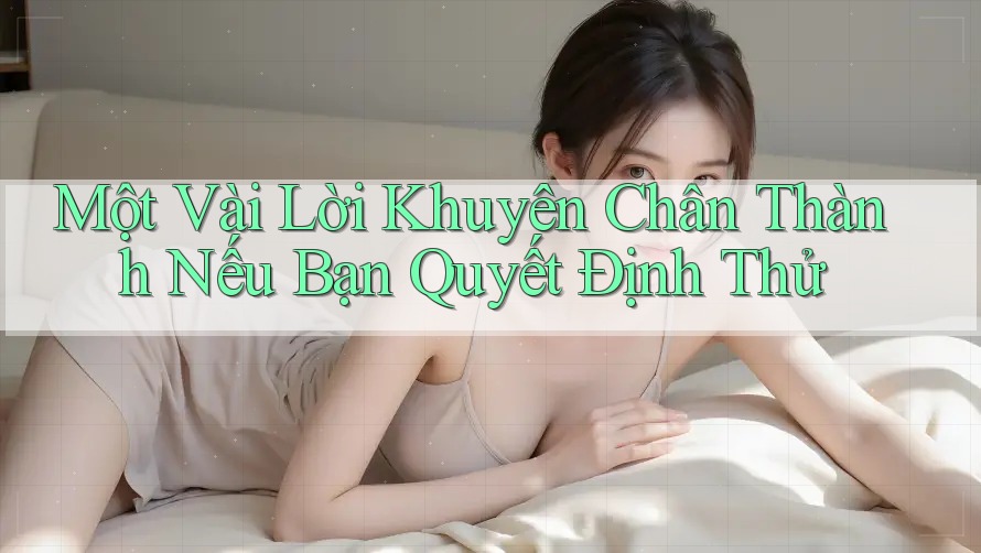 Một Vài Lời Khuyên Chân Thành Nếu Bạn Quyết Định Thử Một Vài Lời Khuyên Chân Thành Nếu Bạn Quyết Định Thử