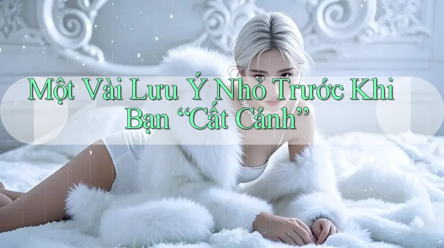 Một Vài Lưu Ý Nhỏ Trước Khi Bạn “Cất Cánh” Một Vài Lưu Ý Nhỏ Trước Khi Bạn “Cất Cánh”