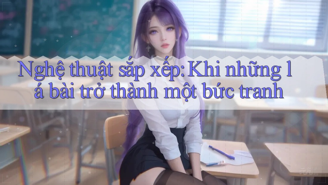 Nghệ thuật sắp xếp: Khi những lá bài trở thành một bức tranh Nghệ thuật sắp xếp: Khi những lá bài trở thành một bức tranh
