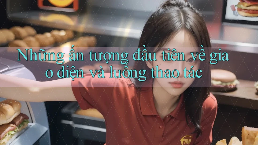 Những ấn tượng đầu tiên về giao diện và luồng thao tác Những ấn tượng đầu tiên về giao diện và luồng thao tác