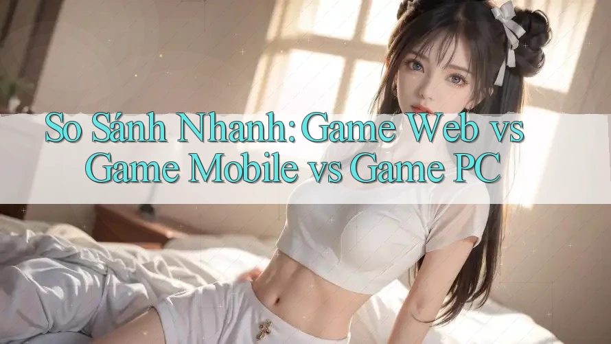 So Sánh Nhanh: Game Web vs Game Mobile vs Game PC So Sánh Nhanh: Game Web vs Game Mobile vs Game PC