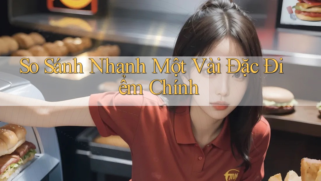 So sánh nhanh một vài đặc điểm chính So sánh nhanh một vài đặc điểm chính