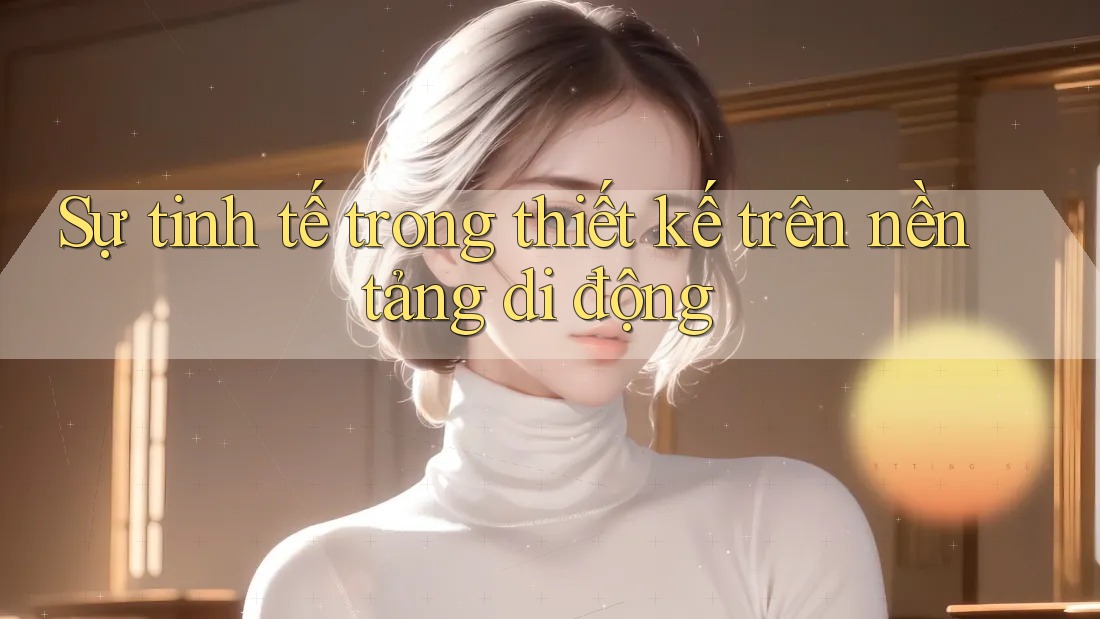Sự tinh tế trong thiết kế trên nền tảng di động Sự tinh tế trong thiết kế trên nền tảng di động