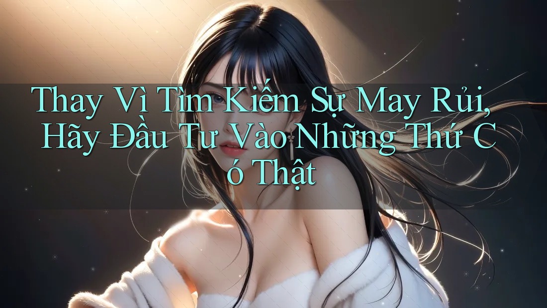 Thay Vì Tìm Kiếm Sự May Rủi, Hãy Đầu Tư Vào Những Thứ Có Thật