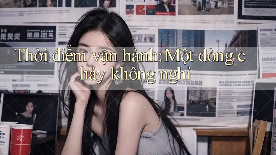Thời điểm vận hành: Một dòng chảy không nghỉ Thời điểm vận hành: Một dòng chảy không nghỉ