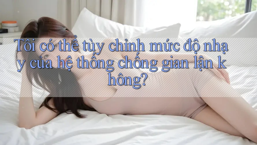 Tôi có thể tùy chỉnh mức độ nhạy của hệ thống chống gian lận không?