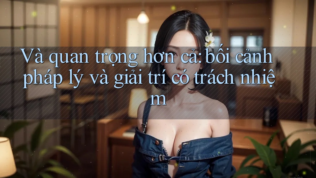 Và quan trọng hơn cả: bối cảnh pháp lý và giải trí có trách nhiệm Và quan trọng hơn cả: bối cảnh pháp lý và giải trí có trách nhiệm