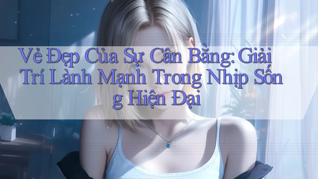 Vẻ Đẹp Của Sự Cân Bằng: Giải Trí Lành Mạnh Trong Nhịp Sống Hiện Đại